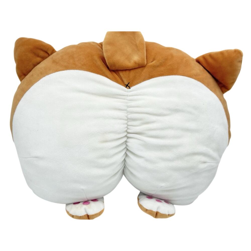 Cute Corgi Butt Plush Pillow Novelty Dog Rear Shape Kawaii Cushion Room Decor